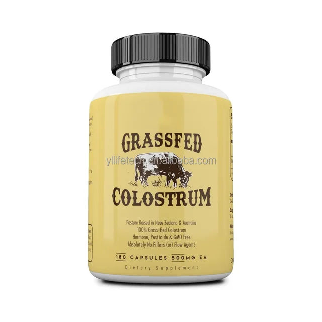 OEM Colostrum Capsules 180 Grass-Fed Colostrum Capsules Bovine IGG 25% GMO