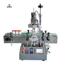 Round Bottle Automatic Capping Machine Small Desktop Plastic Bottle Perfume Capping Machine Plastic Bottle Capping Machine