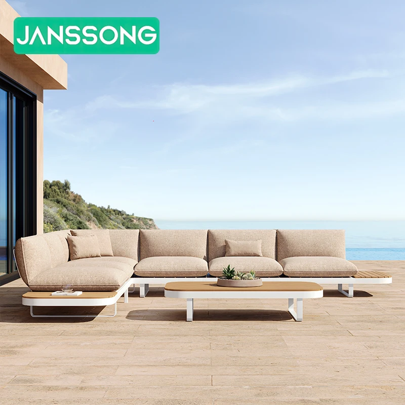 Modern Garden Sofa Aluminum Patio Furniture Set Villa Luxury Sofa