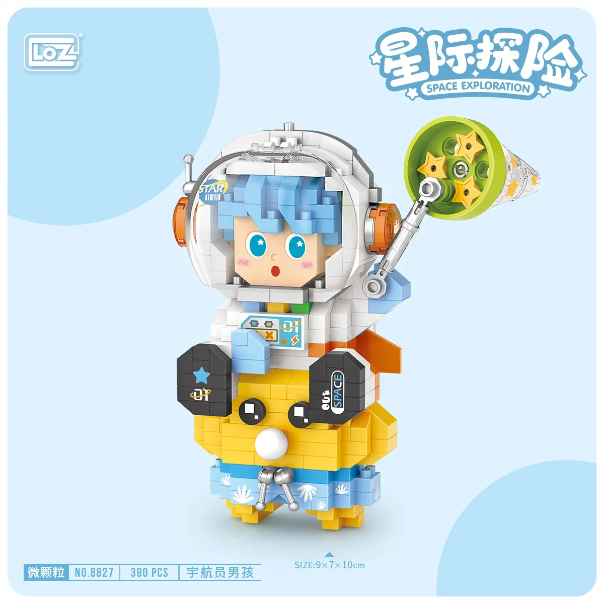 LOZ Mini Space Model Series - Astronauts & Rocket Building Blocks