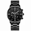 Aiguilles en acier noir-surface noire-argent