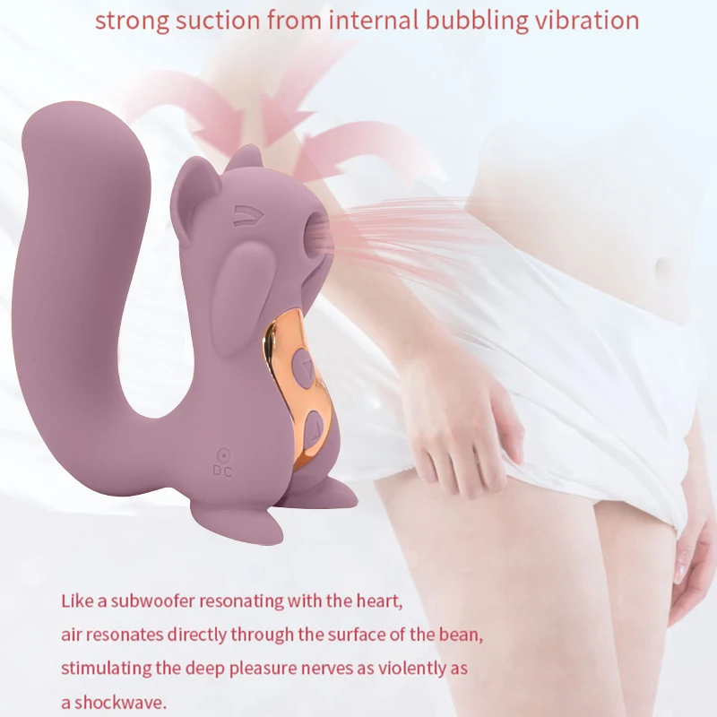 10 Frequency Animal Squirrel Sculpt Sucking Tongue Dildos Vibrators Women  Nipple Vagina Clitoral Nipple Vibrating Sex Toys