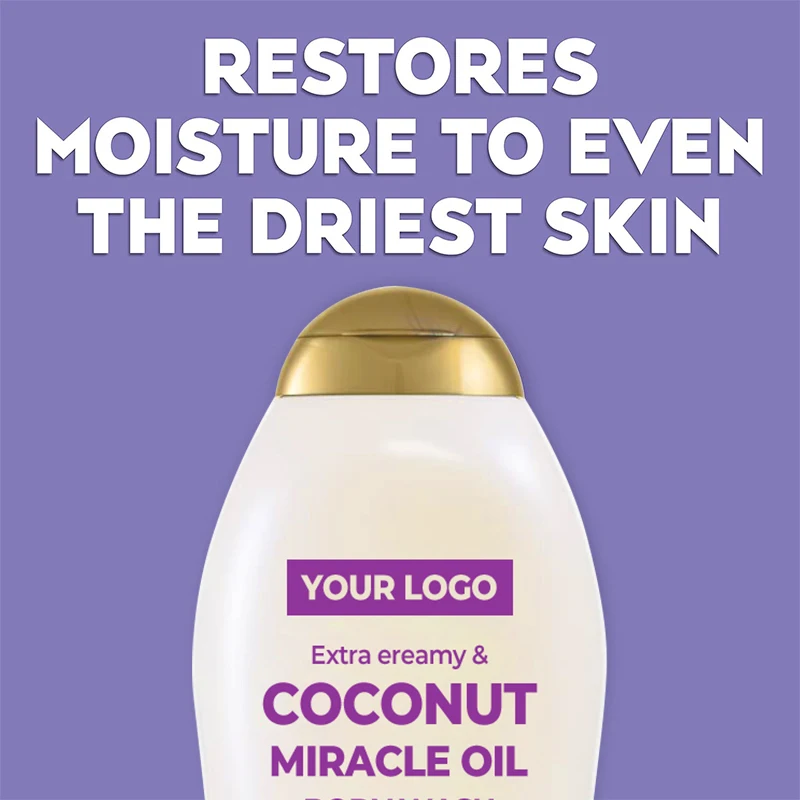 Moisturizing Extra Creamy + Coconut Miracle Oil Ultra Deep Cleansing and Refreshing Body Wash Shower Gel(pic1)