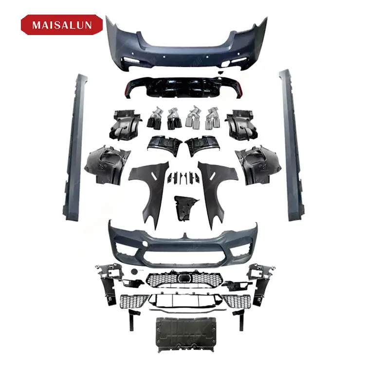 High Quality M5 Style Wide Body Kit for BMW 5 Series G30 G38 PRE Include Front Rear Bumper With Grille Side Skirts
