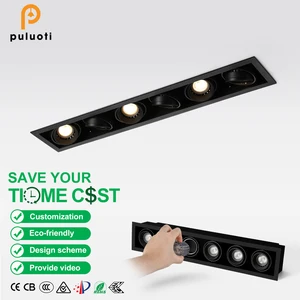 Hot Selling Indoor Home LED Spot Lights 60W Aluminum Ceiling Spotlights Adjustable Anti-Glare Living Room Recessed Embedding