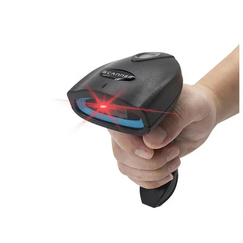 Wireless Barcode Scanner Handheld BT Scanner 1D 2D QR Code Scanning for Supermarket 2D Scanner