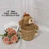 Béret ours 35cm seau tressé moyen