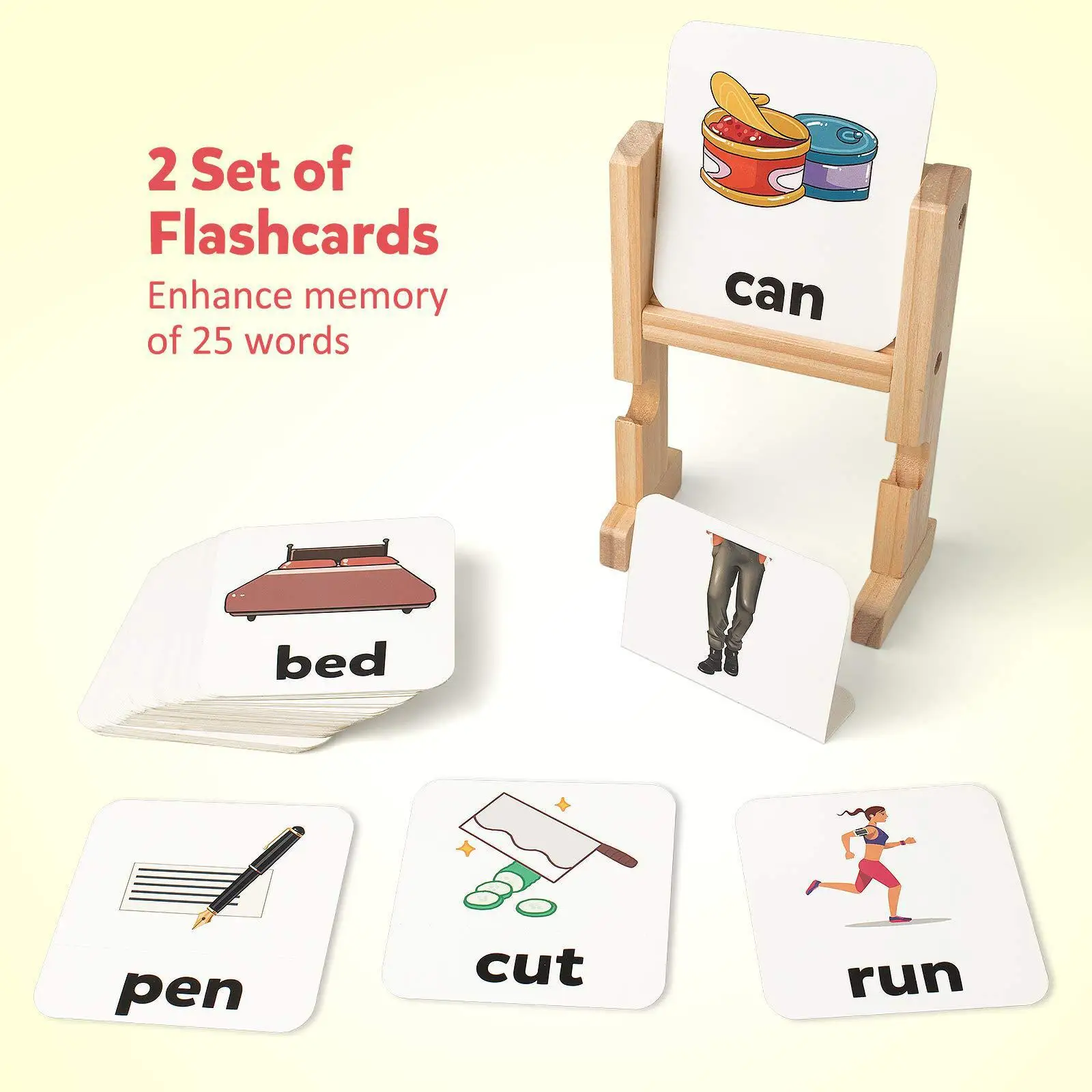 Wooden Reading Blocks Short Vowel Rods Spelling Games Flash Cards ...