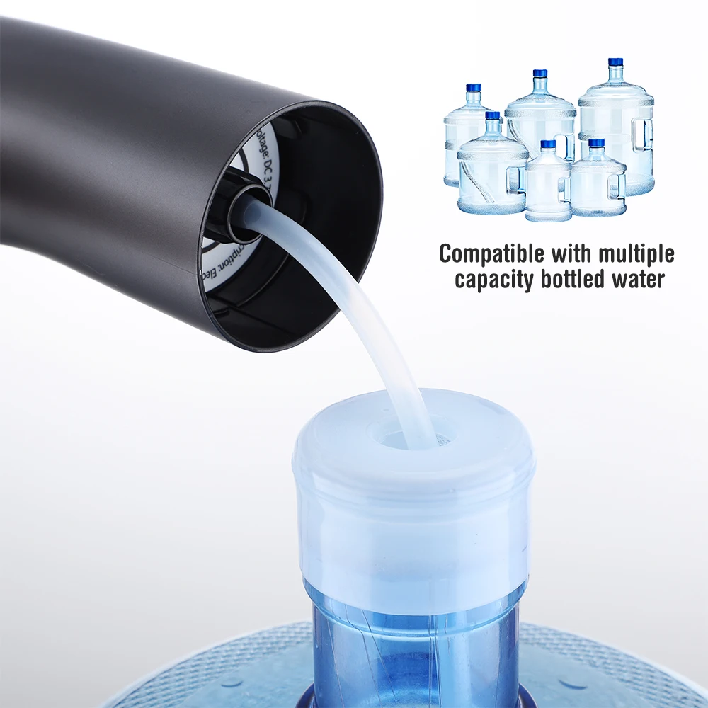 Portable USB Rechargeable Electric Automatic Pump Water Dispenser Mini Smart Office Desktop Water Dispenser Battery for Outdoor