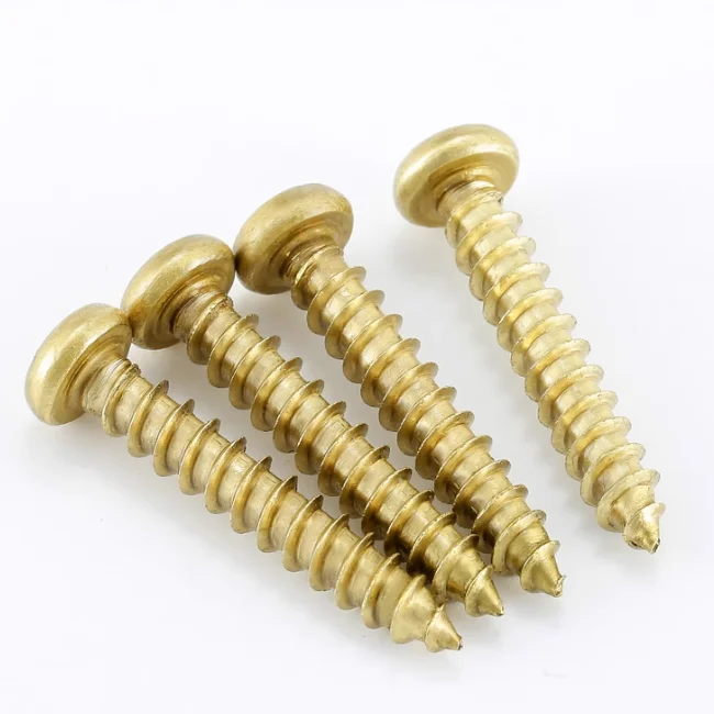 product best quality phillips drive cross recessed round head self tapping screws m16 m15 m2 m25 m3 m4 m5 m6 brass screw-60