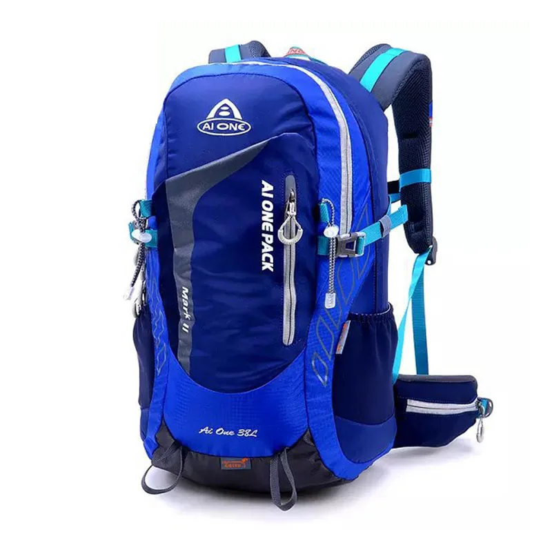 Hiking Backpack Customize Logo  38L Comfortable  Leisure  College Bag for Women and Men Climbing  Sport Backpack