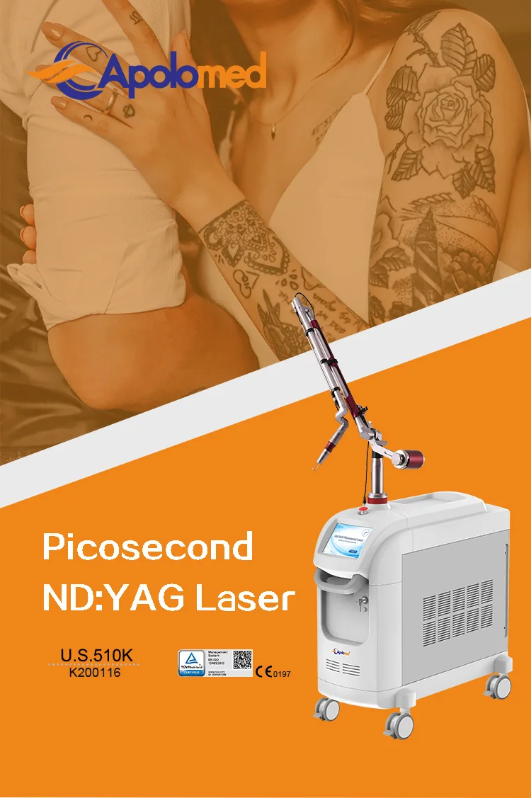 Korean Articulated Arm APOLOMED Clinic Picolaser Medical Pico Laser Picosecond Q Switched Nd Yag Laser Tattoo Laser Removal details