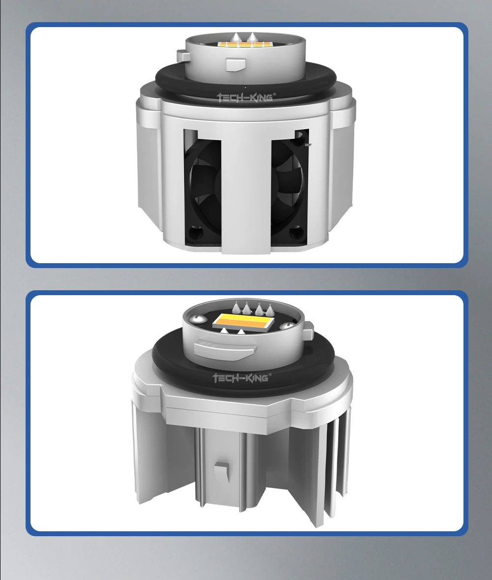 L1B Speed Fan Car LED HeadLight Fog Bulbs Dual Color With 4575 Chips 19W Car LED Fog Light 6500K 3000K LED Fog Light Taillights