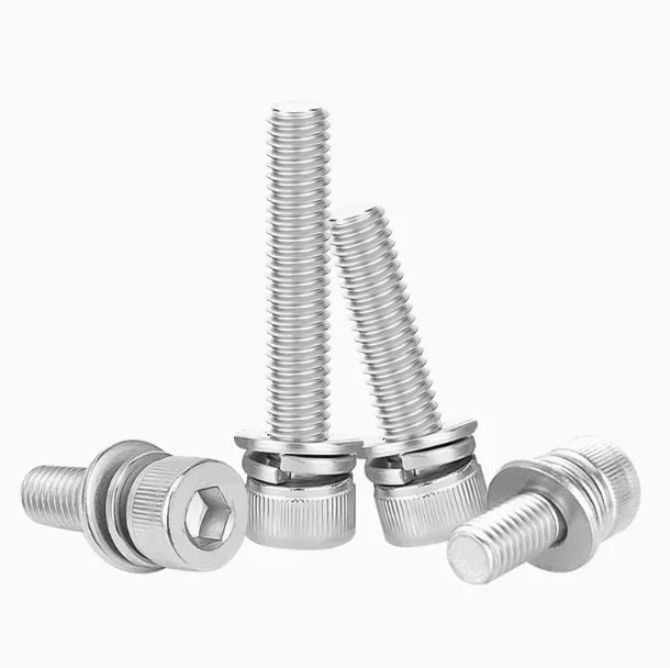 product factory direct wholesale 304 stainless steel m25 m3 m4 m5 m6 combination screw bolt sems machine screws-62