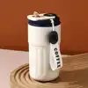 taza beige+tapa azul
