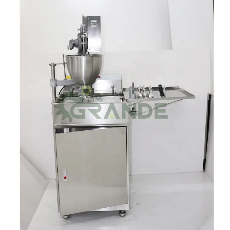 Mini Cheese Donut Deep Fryer 3 Shape Lokma Donut Ball Pon De Ring Mochi Commercial Donut Machine