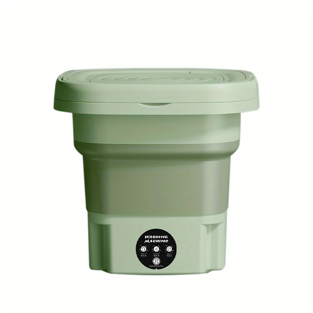 Portable Mini Washing Machine Lightweight Collapsible Bucket Perfect for Camping Travelling Apartment