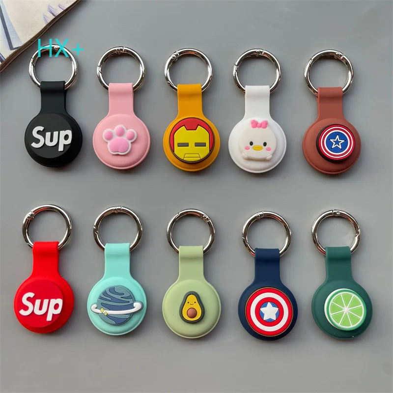 Для airtag силиконовый чехол мультфильм Amazon горячая Распродажа для Apple airtag трекер держатель воротник петля с брелоком