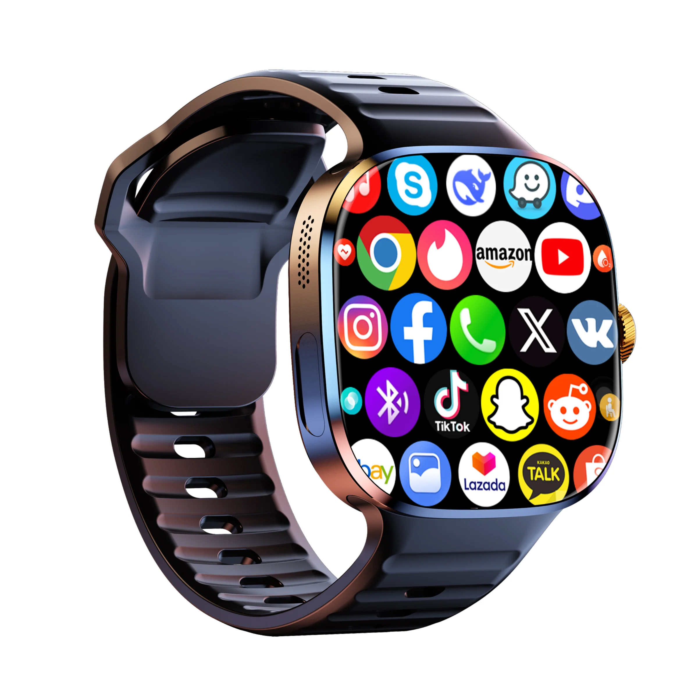 Reloj Inteligente 2025 M99 con Tarjeta SIM 4G como Teléfono Móvil,  Compatible con Llamadas Telefónicas y Bluetooth, NFC, GPS, Deepseek,  YouTube,
