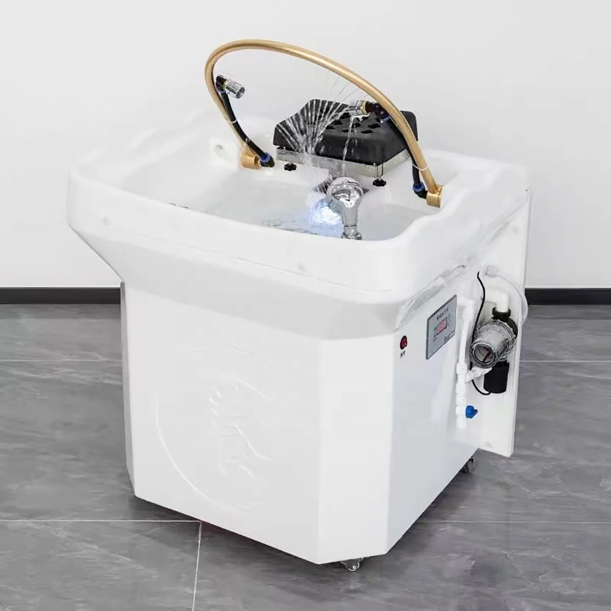 New Removable Hair Spa Treatment Wash Shampoo Portable Shampoo Bed Shampoo Basin With Steamer