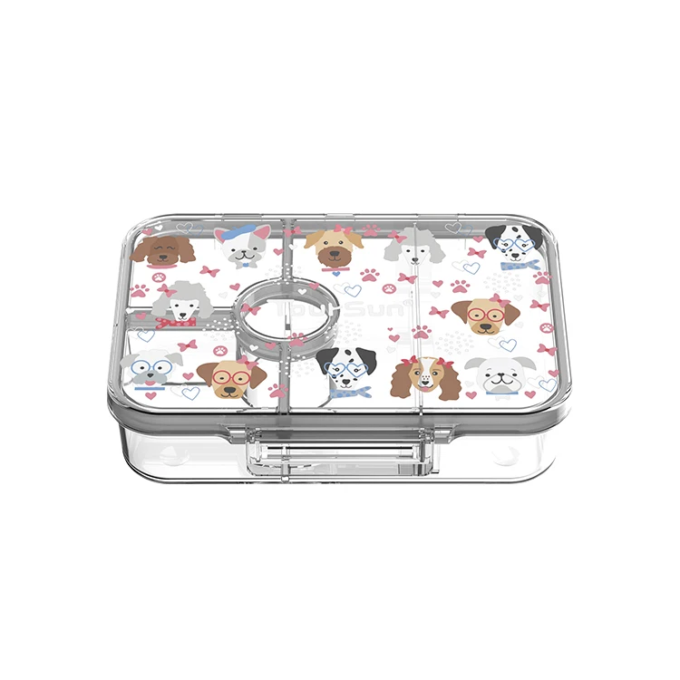 Bpa Free And Food Grade Tritan Kids Bento Food Container Plastic Microwave Safe 4 Compartment