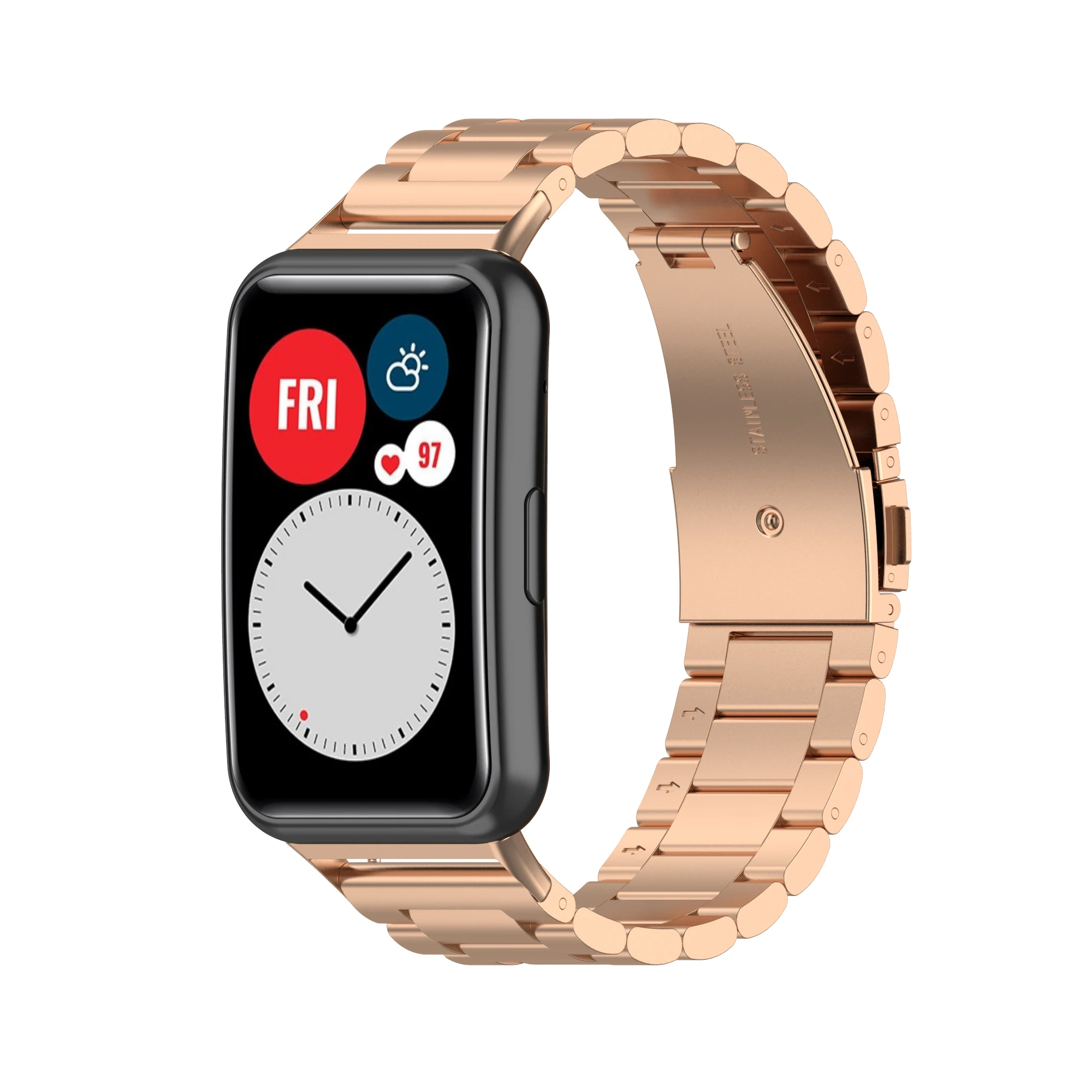 Correa De Reloj De Acero Inoxidable 304,Para Huawei - Buy 304 De Acero  Inoxidable Correa De Reloj Huawei Fit,304 De Acero Inoxidable Banda De  Reloj Para El Huawei Watch Fit,Reloj De Metal