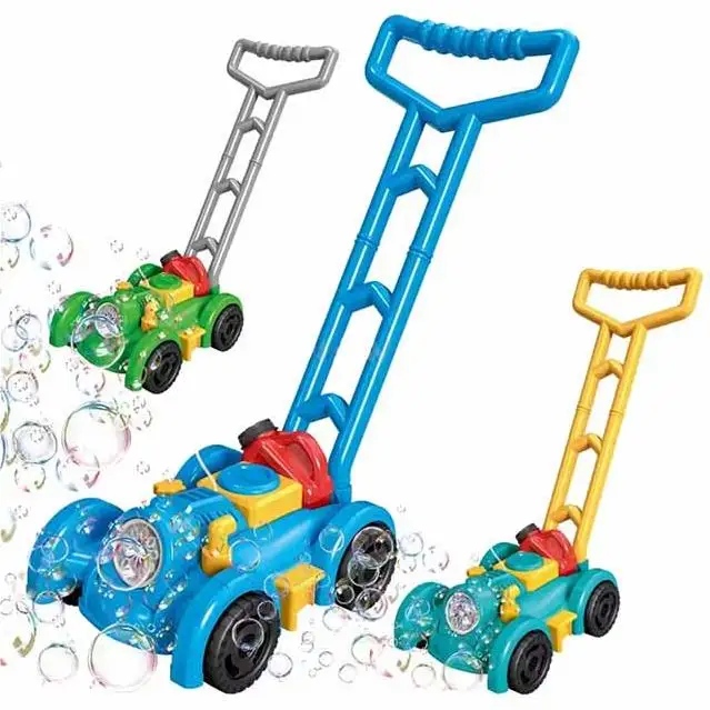 Giraffe Automatic Bubble Machine For Kids — Push & Handheld Modes, Rechargeable, Flashing Lights, Great Outdoor Toy For Ages 3-6