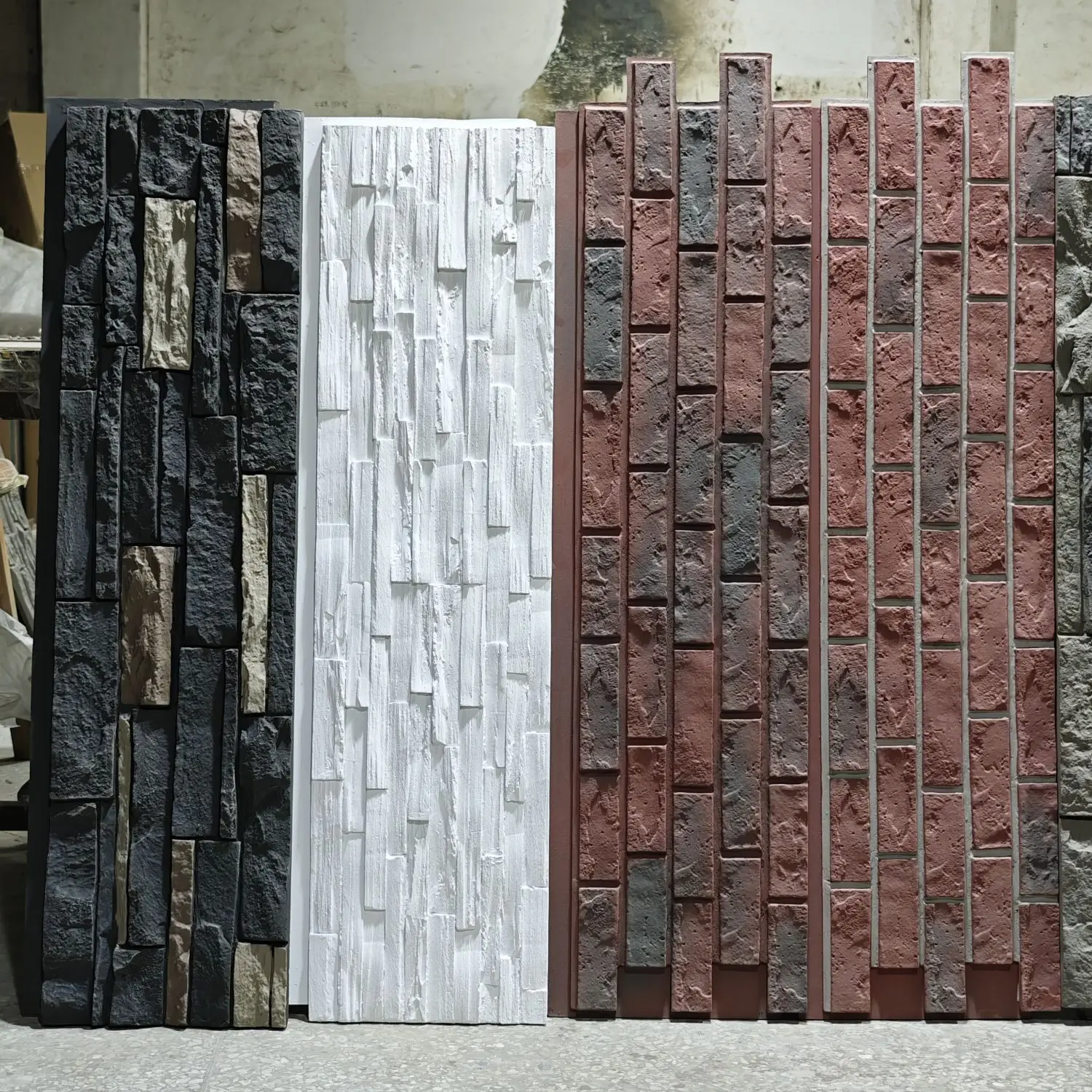 New Arrival Modern 3D Model Artificial 3D PU Faux Brick Stone Wall Panels Hotel Decorative Column Wraps Pillar for Luxury Look