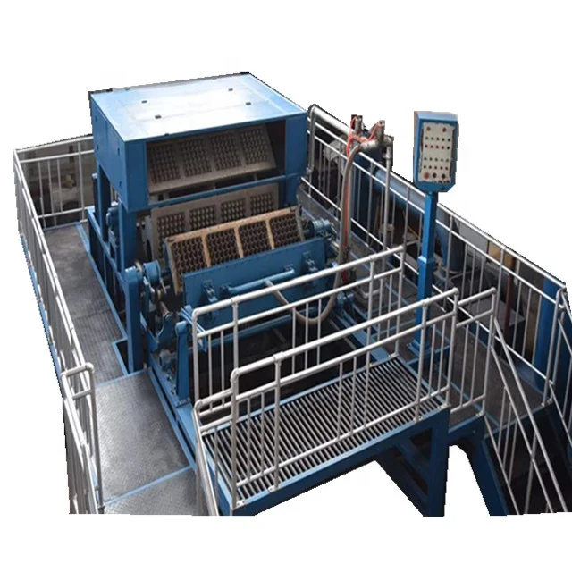 全自动纸浆成型机制作蛋托