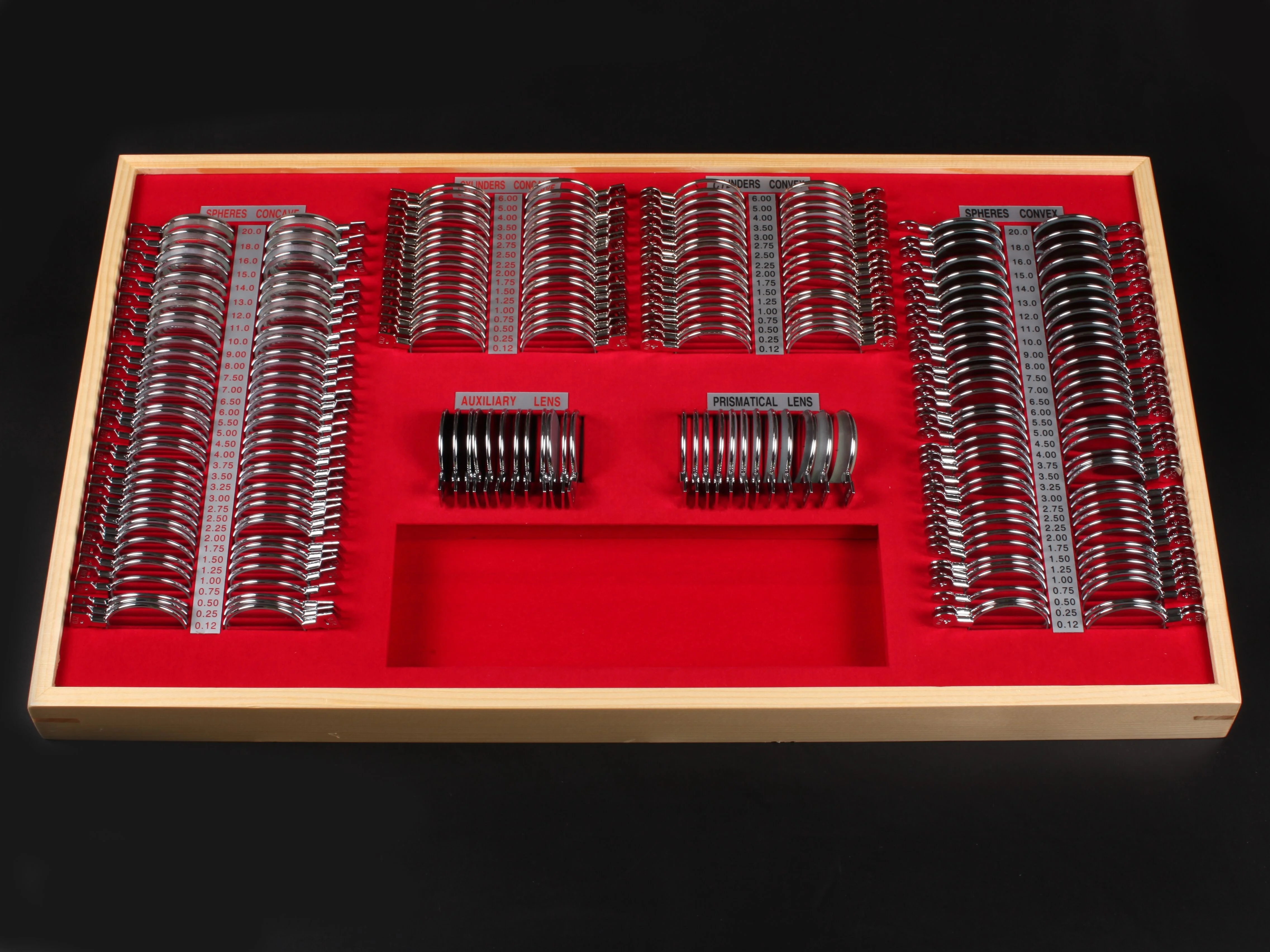 Ophthalmic Optical Trial Lens Set with Metal Rim or Plastic Rim 232 Pieces 266 Pieces BOLAN Brand CE ISO Certificate