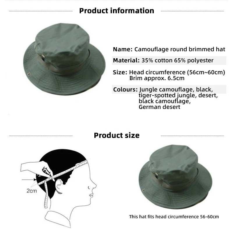 Outdoor Tactical Camouflage Combat Cap Bonnie Hat