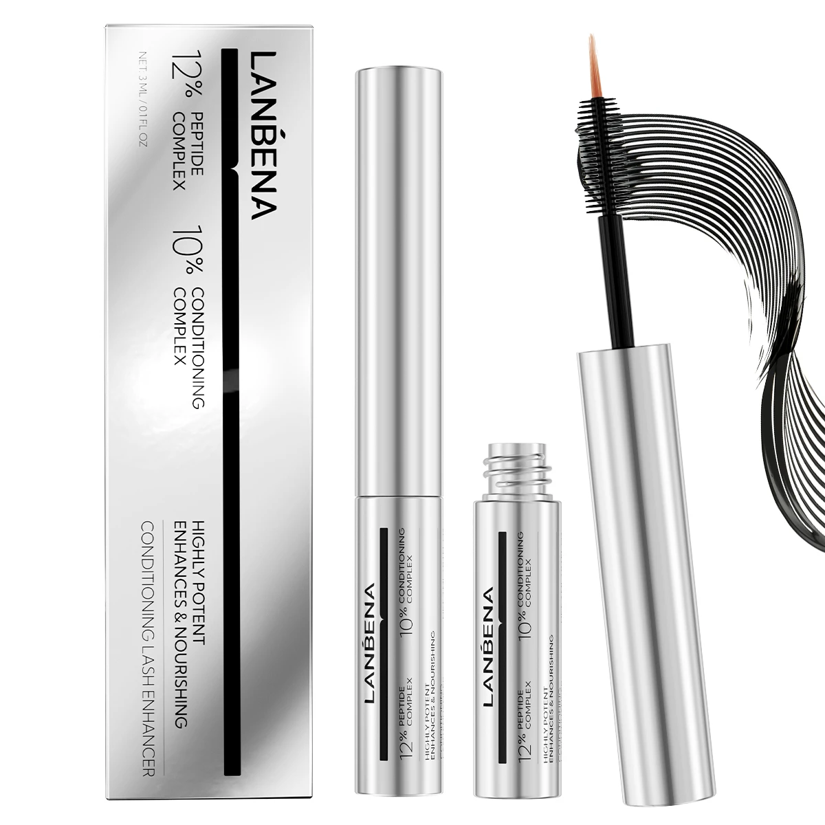 Lanbena Wholesale Natural Organic Eyelash Growth Treatments Eye Lash Serum Private Label