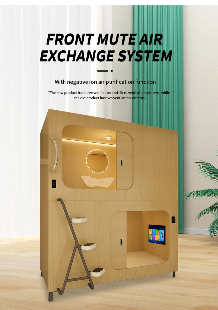 Modern Single Double Sleeping Capsule Bed Sleeping Pod Smart Capsule