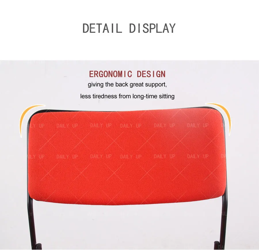 Stackable Sled Dining Chair With Padded Cushion living room chair leisure chair