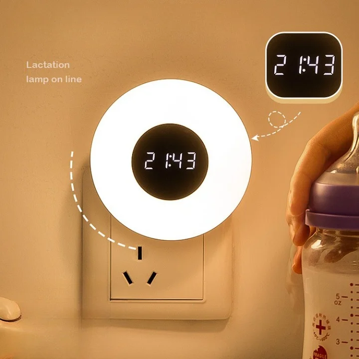 Remote Control Bedroom Baby Feeding Timed Socket Wall Plug Night Lights