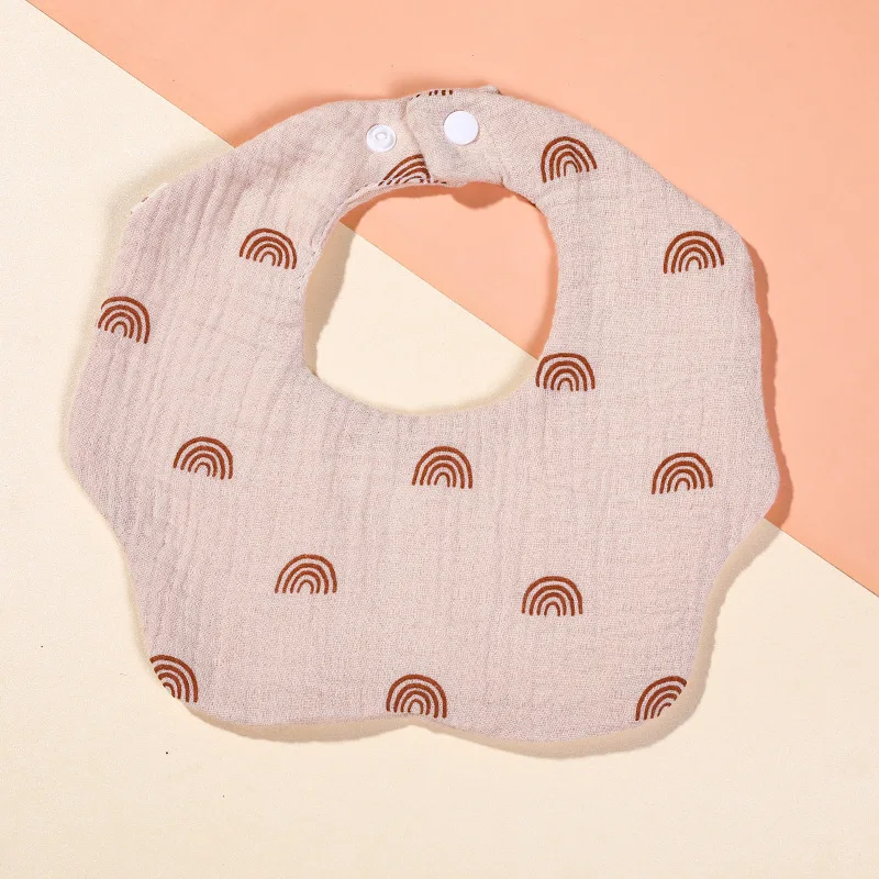 100%  organic cotton muslin baby bibs for newborn details