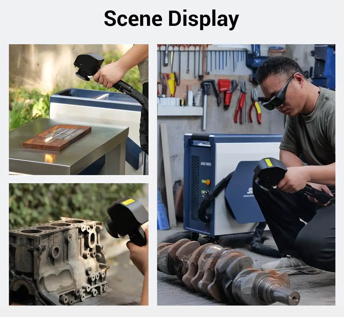 Handheld JPT Pulse Laser Cleaner 100w 200w 300w 500w Lazer Rust Removal Metal Mold Wood Oxide Paint Remover Cleaning