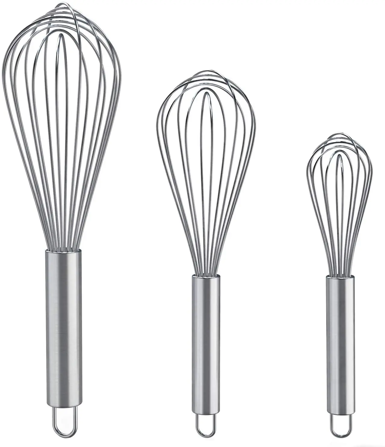 3 Pack Classical Design Manual Stainless Steel Egg Whisk Egg Beater With  Balloon Shape For Cooking - Buy 3 Pack Classical Design Manual Stainless  Steel Egg Whisk Egg Beater With Balloon Shape