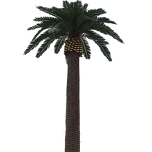 Wholesale Large Seaweed Tree Plastic Palm Trees Artificial Date Palm Tree Coconut Lifelike Palm for Landscape Outdoor Decoration