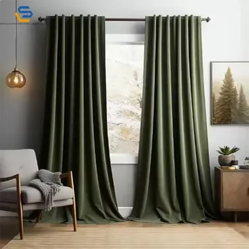 QDshensuli DDP shipping Wholesale Double Home Curtains Modern Curtain Designs Living Room Readymade Curtains to Australia