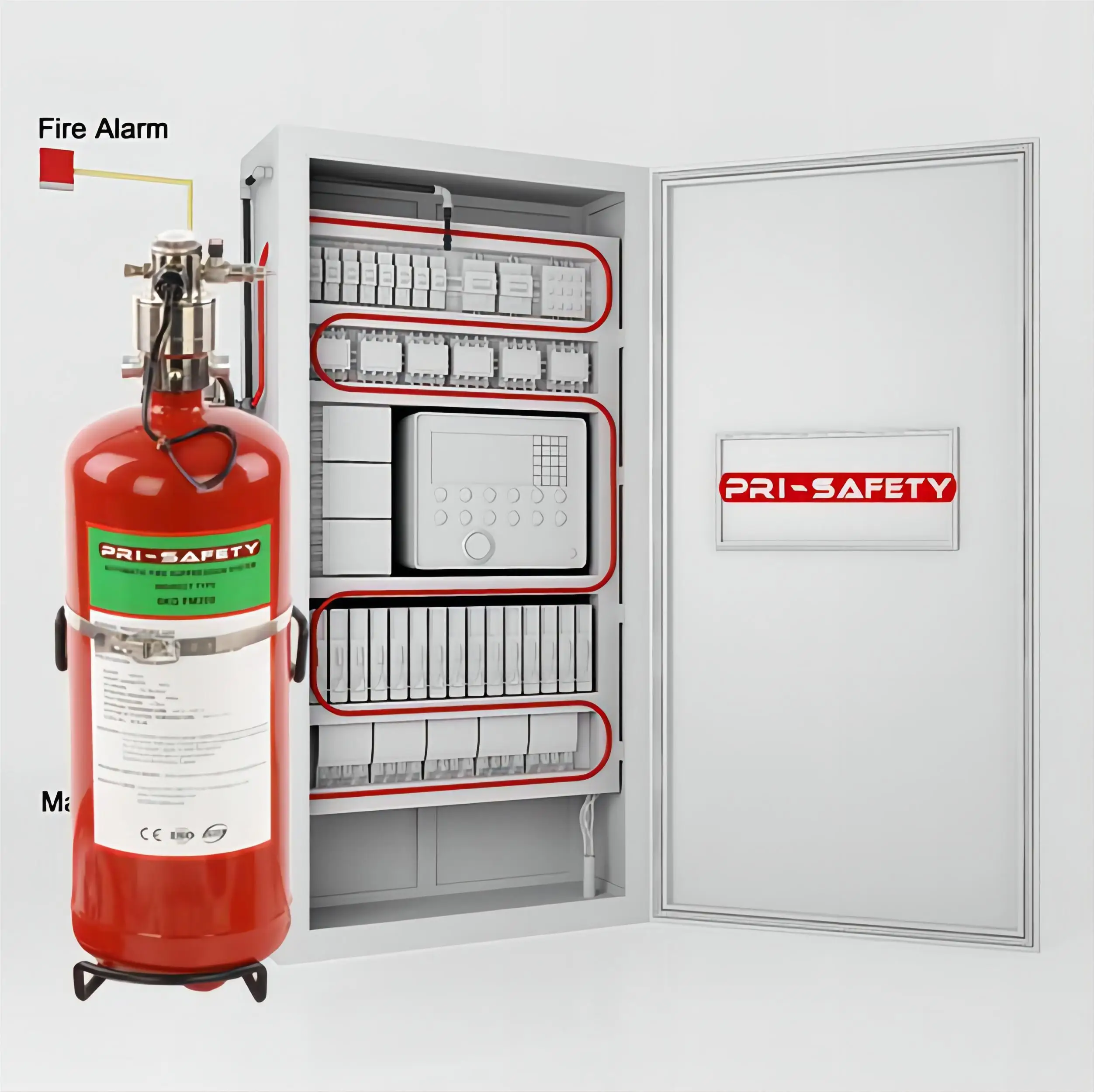 Bande Anti-Feu Notlok - Extinction Automatique Incendie Groupes ABC En 90s Pour Armoires Électriques