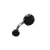Titanium natural black round zircon
