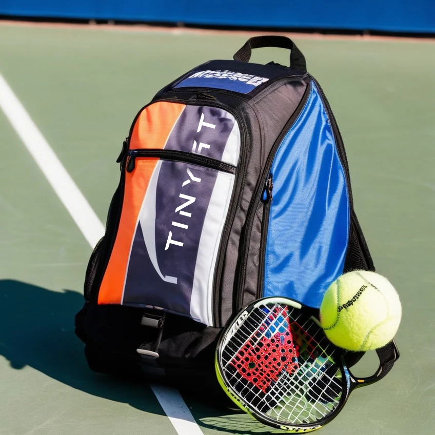 Custom logo Professional Tennis Backpack Badminton Racket Bag with Shoe Pocket Padel Tennis Bag for Women