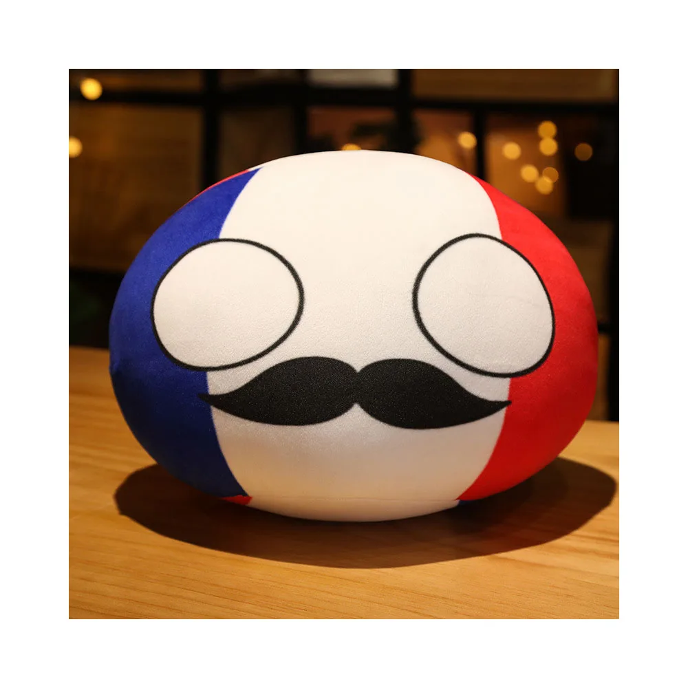 2026 Football World Country Themed Eco-Friendly Fashion Trend Unisex Cotton Polyester Plush Soccer Balls USA France UK Germany