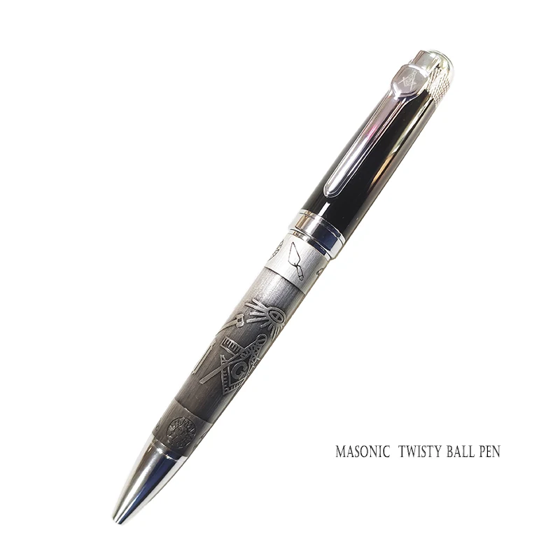 Jinhao 189 Customized Design Signature Ballpoint Pen Gift Set Masonic Symbols Pen