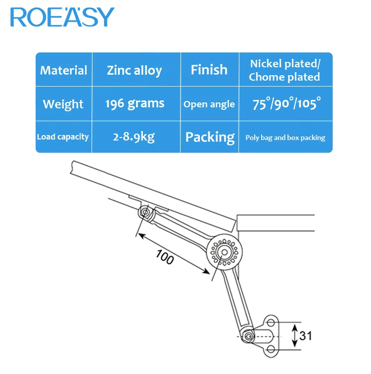 Roeasy Fd B Cabinet Flap Stay Lift System Cabinet Door Support Lid Buy Hot Sale Furniture