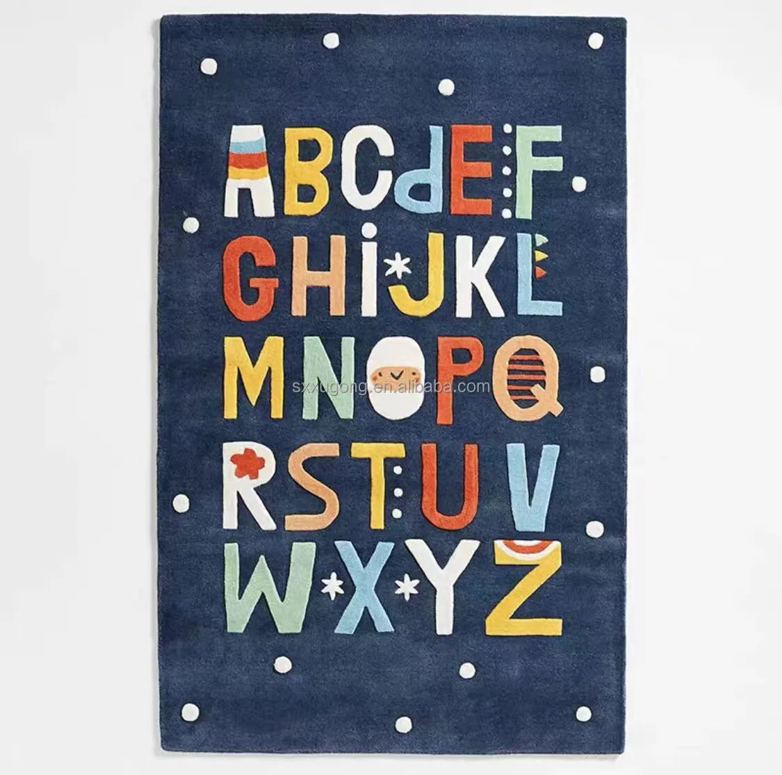 Kids Rug Abc Alphabet Educational Area Rugs - Learning Carpet For ...