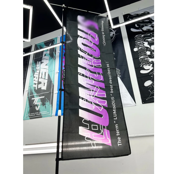 Cheap Advertising Sublimation Digital Customize Logo Double Sided Polyester Car Race Mini Outdoor Japanese Nabori Nobori Flag