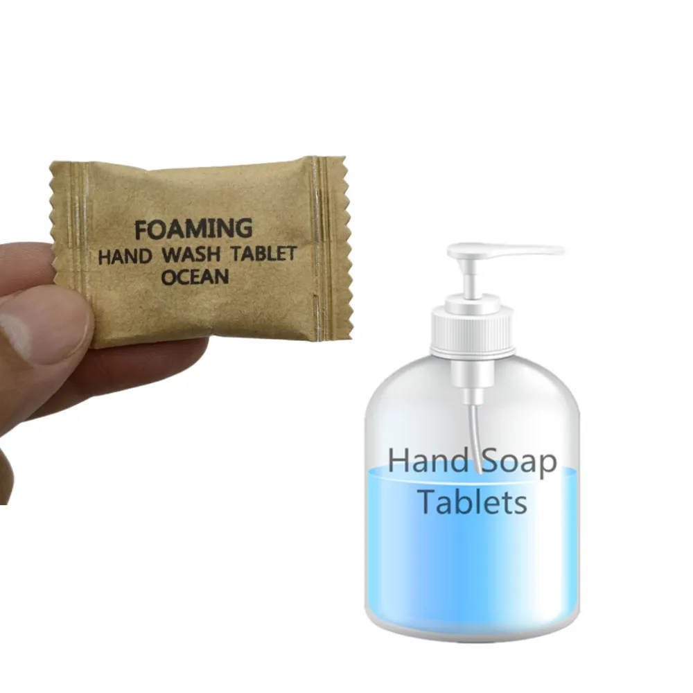 Private Label Effervescent Tablet Solid Hands Liquid Cleaner Foaming Hand Wash Tablets Soap Hand Wash