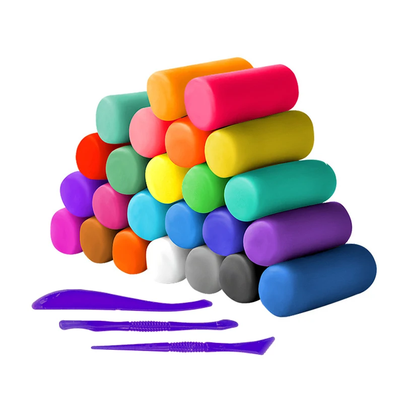 30 г ПЛАСТИЛИНОВАЯ глина для моделирования 12 видов цветов воздух сухой Сверхлегкий глиняный инструмент безопасный и нетоксичный подарок детей